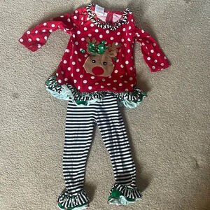 Reindeer Christmas Outfit 2T‎